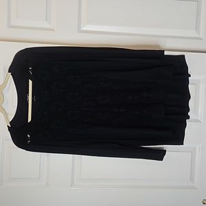 LOGO by Lori Goldstein Tunic w/Lace